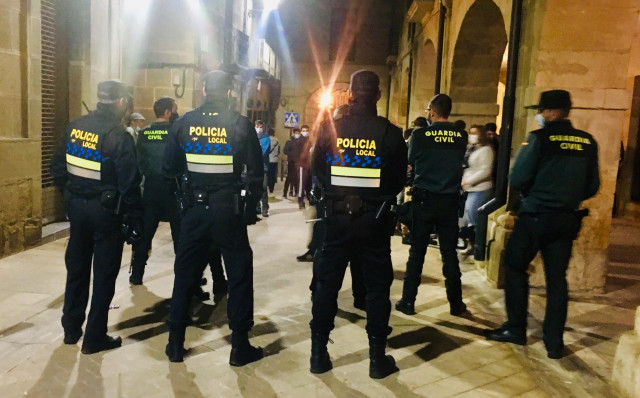 La Policía Local de Haro identifica a más de 20 jóvenes por los disturbios del sábado