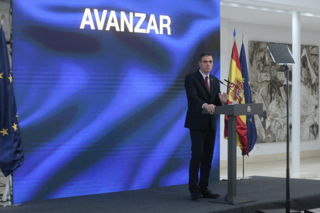 El presidente del Gobierno, Pedro Sánchez, interviene durante la presentación del Plan de Recuperación, Transformación y Resiliencia de la Economía Española, en Madrid, (España), a 7 de octubre de 2020.