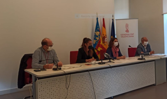 La consellera Mireia Mollà en rueda de prensa