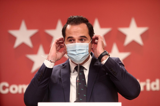 El vicepresidente, consejero de Deportes, Transparencia y portavoz de la Comunidad de Madrid, Ignacio Aguado