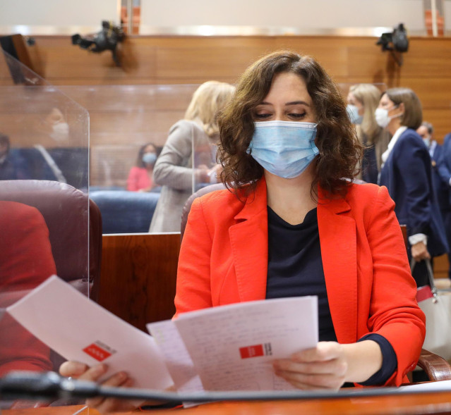 La presidenta de la Comunidad de Madrid, Isabel Díaz Ayuso