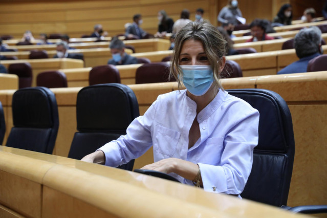 La ministra de Trabajo, Yolanda Díaz