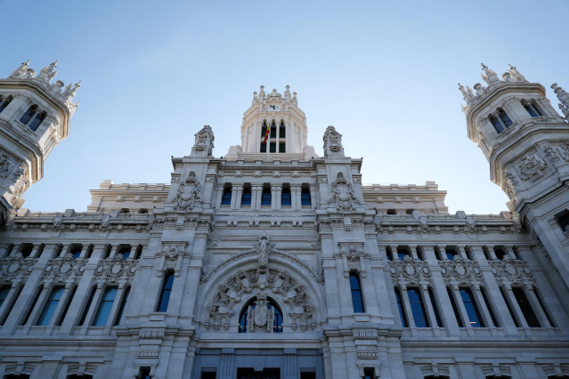 Vista del Palacio de Cibeles, sede del Ayuntamiento de Madrid.