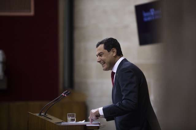 El presidente de la Junta de Andalucía, Juanma Moreno.