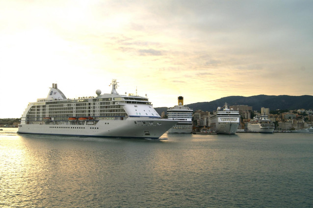Cruceros en el puerto de Palma