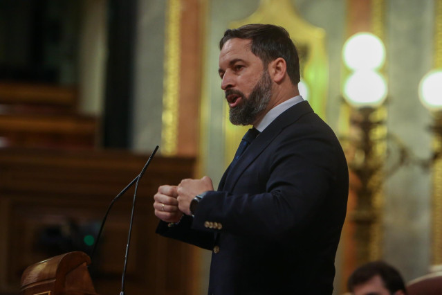 El líder de Vox, Santiago Abascal.
