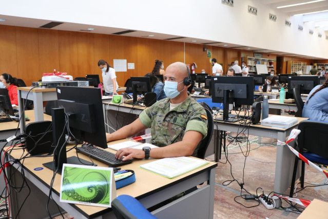 Rastreadores militares en Las Palmas de Gran Canaria