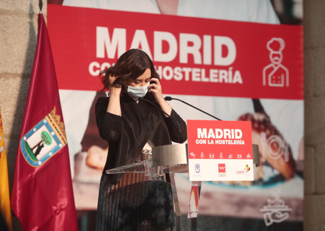 La presidenta de la Comunidad de Madrid, Isabel Díaz Ayuso