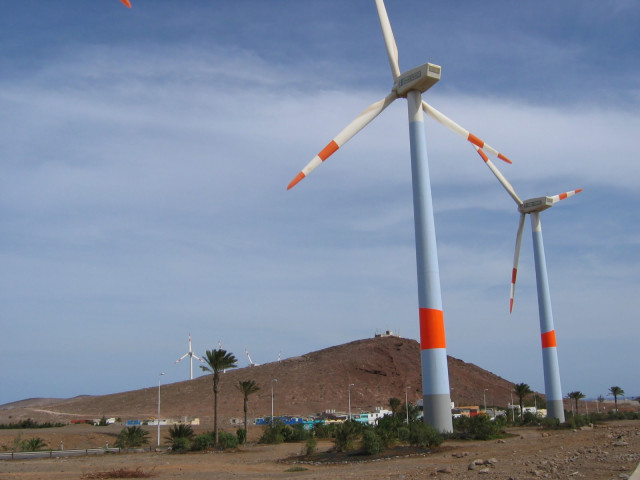 Los parques eólicos de Endesa en Canarias producen en los primeros nueve meses energía para 47.700 hogares