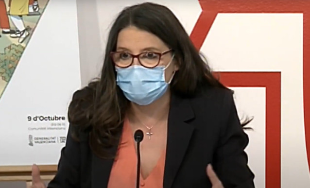 La vicepresidenta del Consell, Mónica Oltra, en imagen de archivo.