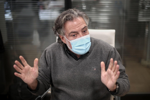 El portavoz municipal del PSOE, Pepu Hernández, durante una entrevista para Europa Press en la sede de la agencia, en Madrid (España), a 5 de noviembre de 2020.