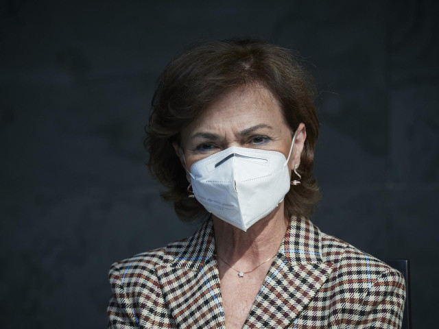 La vicepresidenta primera del Gobierno, Carmen Calvo.