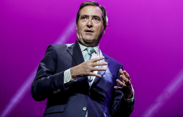 El presidente de la patronal CEOE, Antonio Garamendi