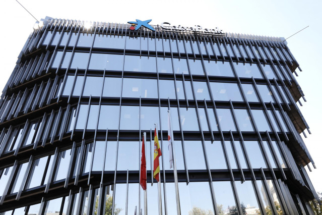 Oficinas de Caixabank en el Paseo Castellana, en Madrid.