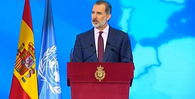 El Rey Felipe VI preside el acto de conmemoración del 75 aniversario de la entrada en vigor de la carta de las Naciones Unidas