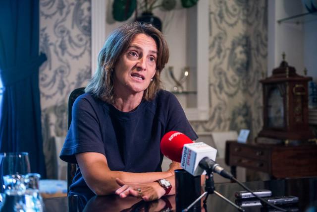 Entrevista de Europa Press con la vicepresidenta cuarta del Gobierno y ministra para la Transición Ecológica, Teresa Ribera