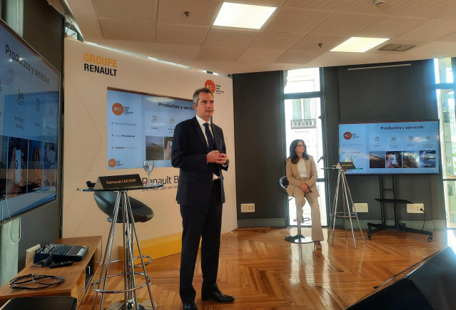 Lecerf y Arrossi en la presentación de Renault Bank.