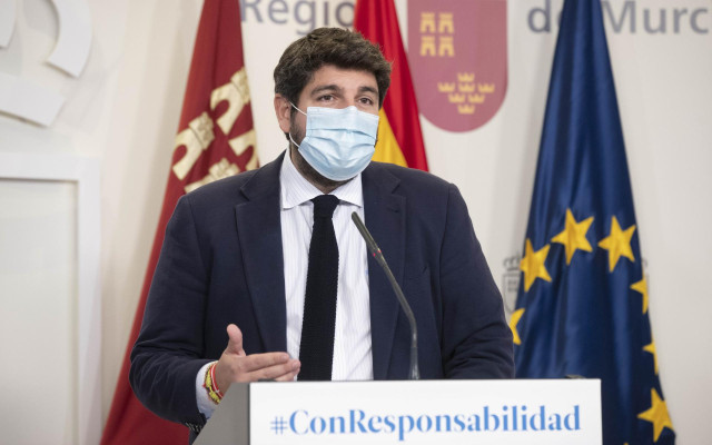 El presidente de la Comunidad, Fernando López Miras