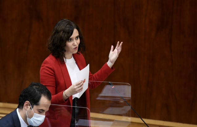 La presidenta de la Comunidad de Madrid, Isabel Díaz Ayuso