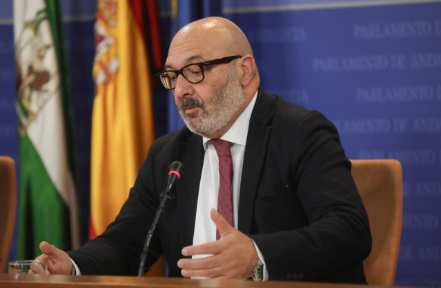 El portavoz parlamentario de Vox en Andalucía, Alejandro Hernández