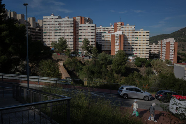 Edificios del barrio de Ciutat Meridiana