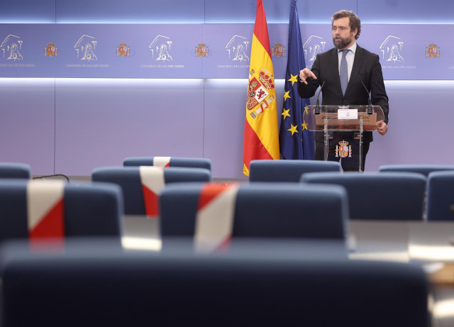 El portavoz de Vox en el Congreso de los Diputados, Iván Espinosa de los Monteros