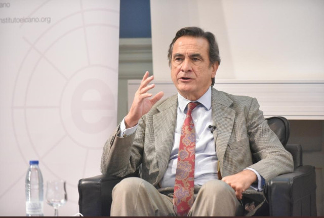 El director general de Política Exterior y de Seguridad del Ministerio de Asuntos Exteriores, UE y Cooperación, Fidel Sendagorta, en la clausura del 8º Foro Elcano sobre Terrorismo Global