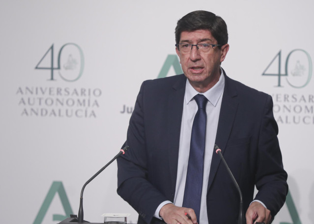 El vicepresidente de la Junta de Andalucía, Juan Marín