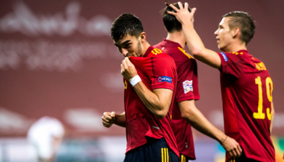EuropaPress 3437169 celebrate scores of ferran torres of spain during the uefa nations league