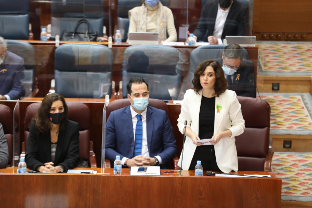 La presidenta de la Comunidad de Madrid, Isabel Díaz Ayuso