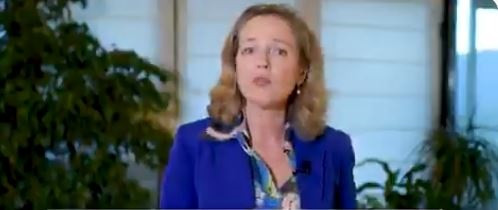 La vicepresidenta tercera, Nadia Calviño.