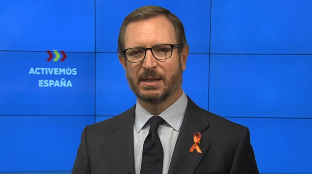 El portavoz del PP en el Senado, Javier Maroto.