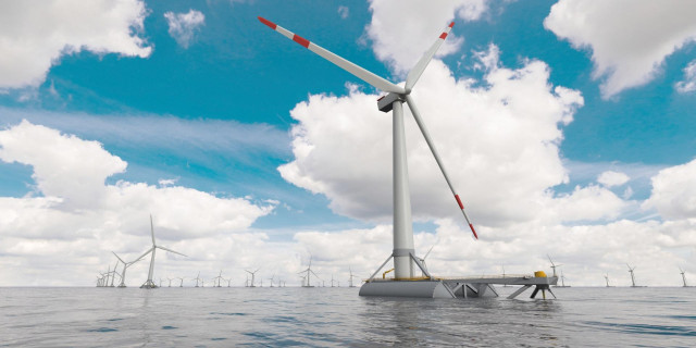 Aerogenerador flotante