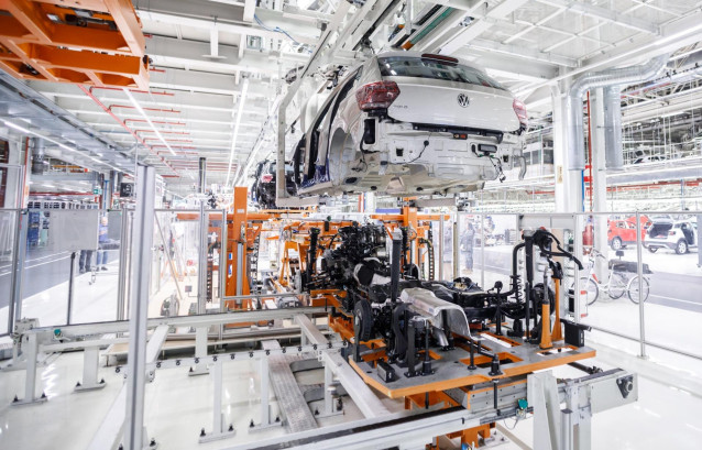Taller de montaje de Volkswagen Navarra.