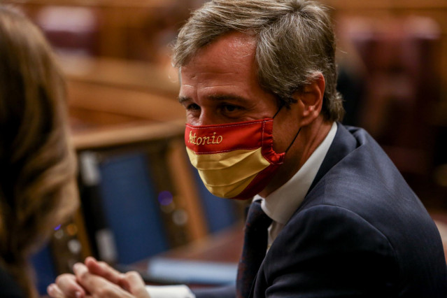 El vicesecretario de Política Territorial del PP, Antonio González Terol, durante una sesión plenaria en el Congreso de los Diputados, en Madrid (España), a 20 de octubre de 2020.