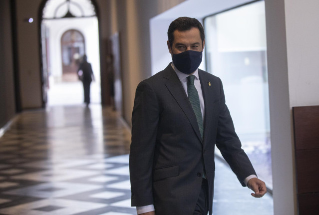 El presidente de la Junta de Andalucía, Juanma Moreno