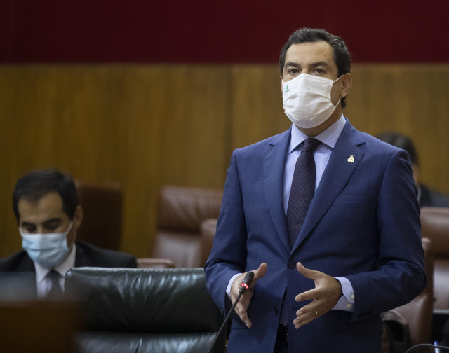 El presidente de la Junta de Andalucía, Juanma Moreno