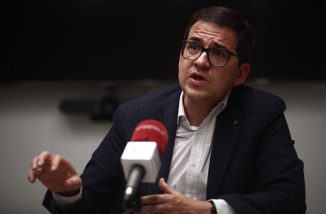 El vicesecretario adjunto de Ciudadanos, José María Espejo-Saavedra, durante una entrevista con Europa Press.