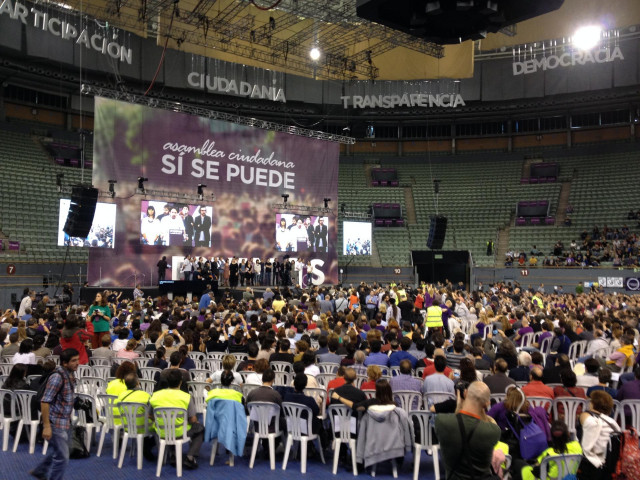 Asamblea de Podemos en Vistalegre
