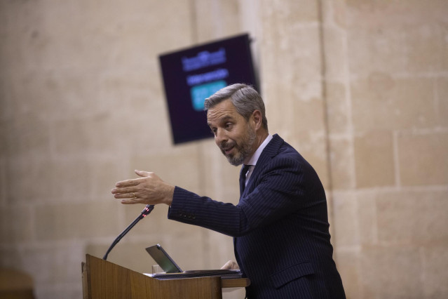 El consejero de Hacienda y Financiación Europea, Juan Bravo