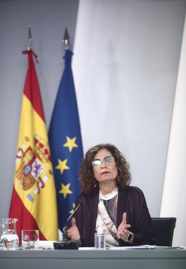La ministra Portavoz y de Hacienda, María Jesús Montero, en una imagen de archivo.