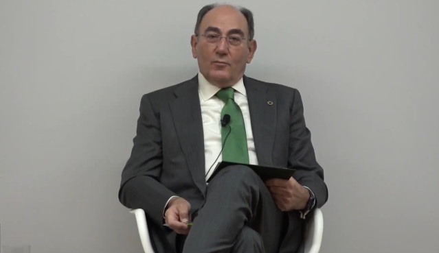 El presidente de Iberdrola, José Ignacio Sánchez Galán, en eI Foro del Observatorio Mapfre de Finanzas Sostenibles.