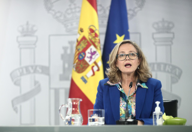 La vicepresidenta y ministra de Asuntos Económicos y Digitalización, Nadia Calviño.