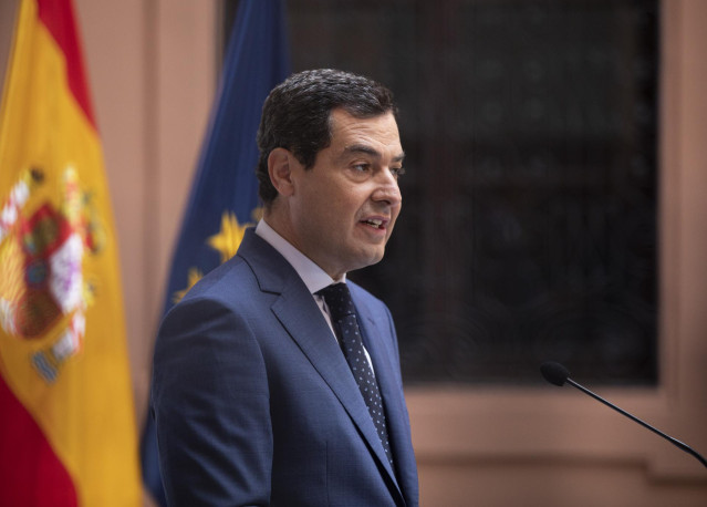 El presidente de la Junta de Andalucía, Juanma Moreno