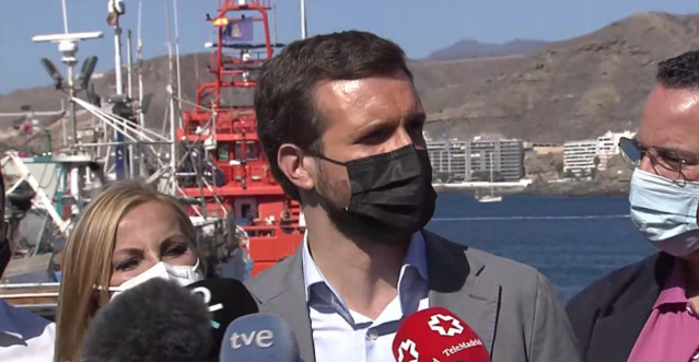 El presidente del PP, Pablo Casado.