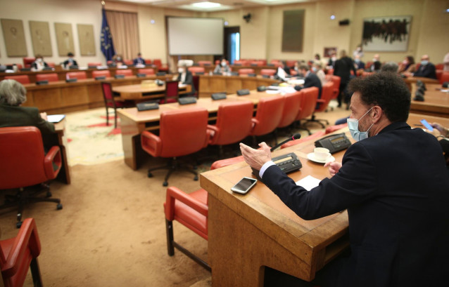 El portavoz adjunto de Ciudadanos en el Congreso, Edmundo Bal, durante la Comisión de Presupuestos en el Congreso