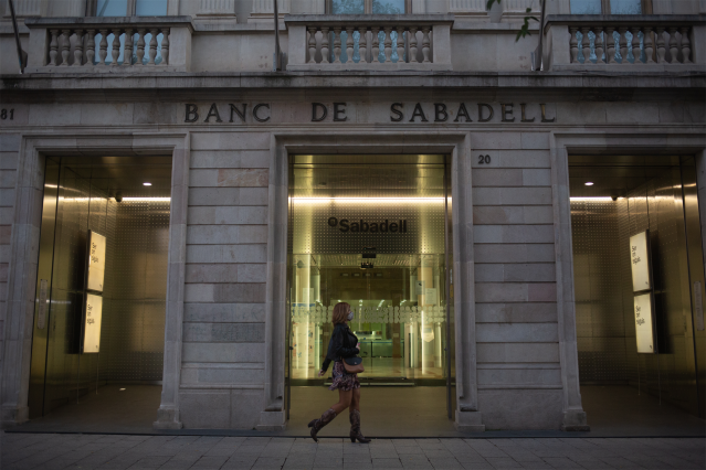 Sede histórica del Banc Sabadell en Sabadell, Barcelona