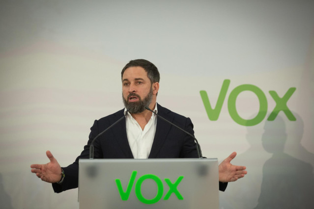 El líder de Vox, Santiago Abascal.