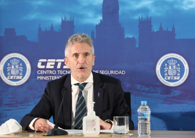 El ministro del Interior, Fernando Grande-Marlaska, en un acto en el Centro Tecnológico de Seguridad