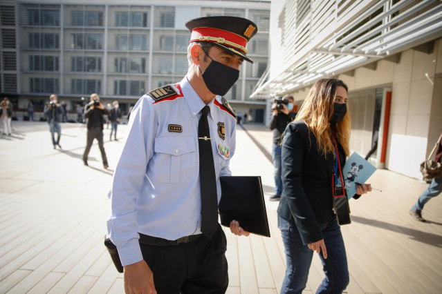 Primer acto de Trapero tras ser restituivo como mayor de los Mossos d'Esquadra